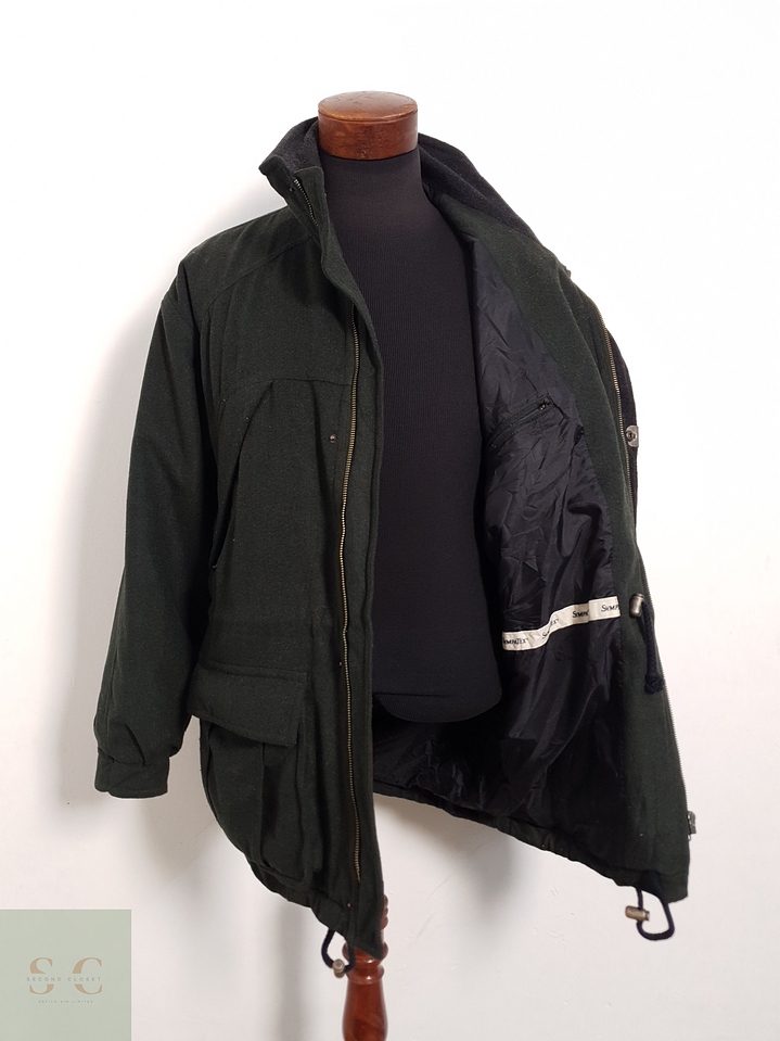 Abrigo Rainproof Sympatex Chaquetón impermeable verde Técnico impermeable Talla XXL 2