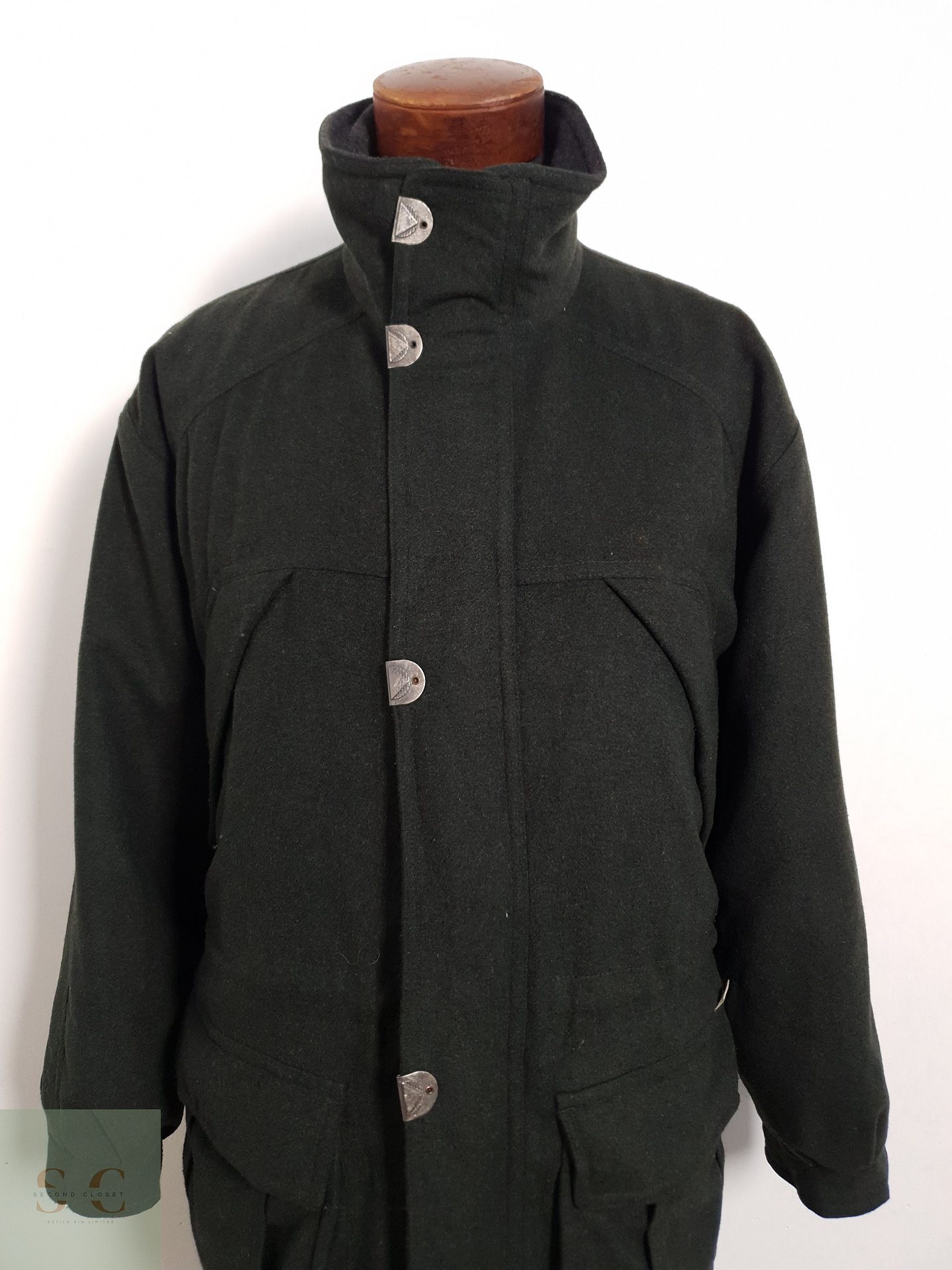 Abrigo Rainproof Sympatex Chaquetón impermeable verde Técnico impermeable Talla XXL 4