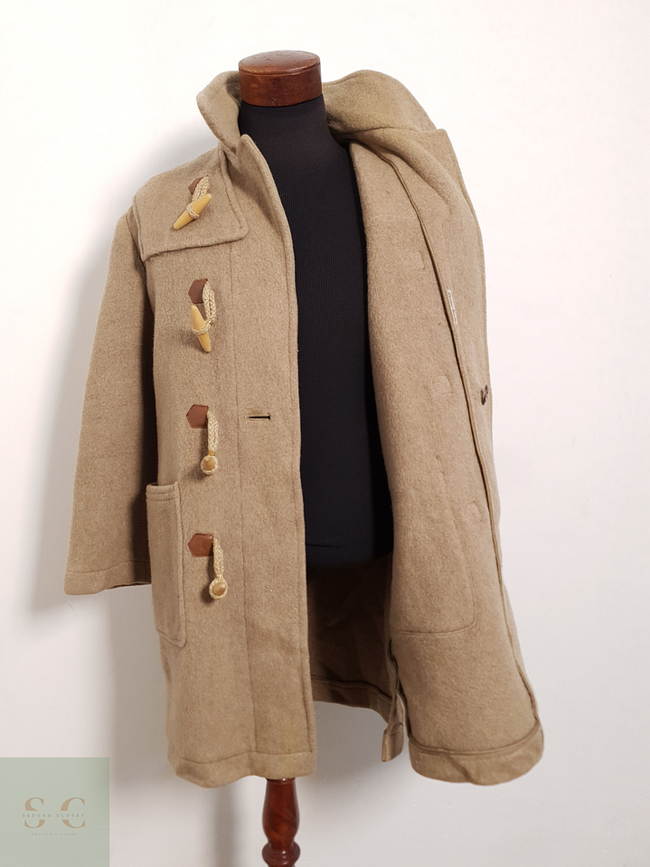 Abrigo Montgomery Abrigo camel clásico 100% lana virgen Talla ML 1