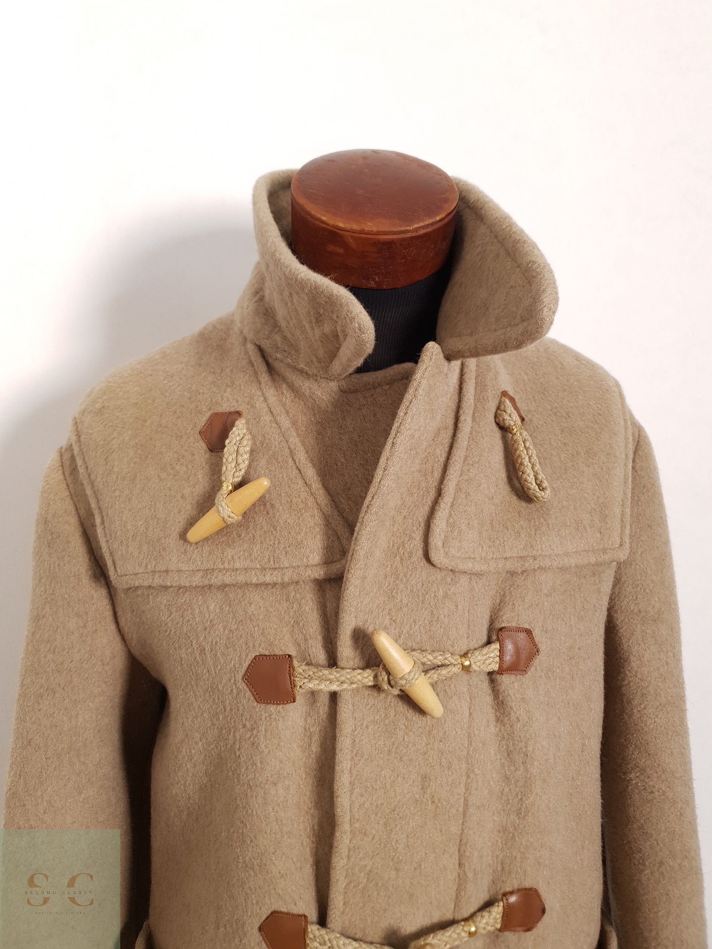 Abrigo Montgomery Abrigo camel clásico 100% lana virgen Talla ML 4