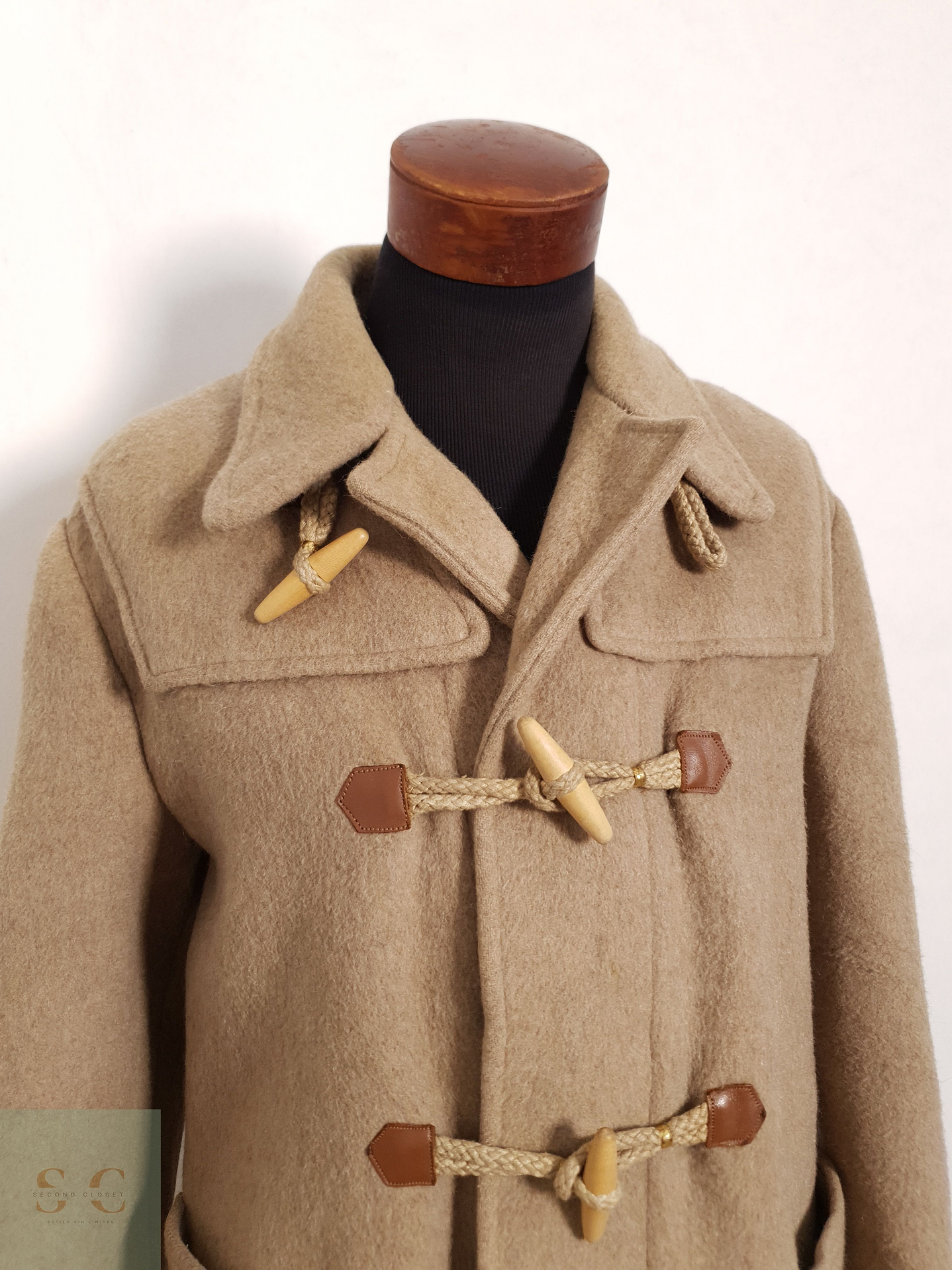 Abrigo Montgomery Abrigo camel clásico 100% lana virgen Talla ML 6