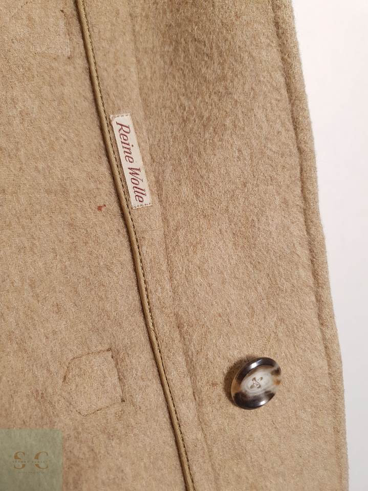 Abrigo Montgomery Abrigo camel clásico 100% lana virgen Talla ML 9