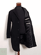 Abrigo Barisal Tres cuartos negro 70% lana virgen + 10% cashmere Talla ML - Miniatura 3
