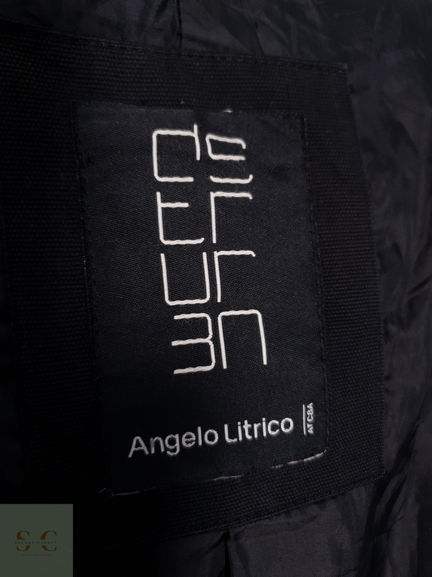 Abrigo Angelo Litrico Tres cuartos espiga plomo 70% lana Talla LXL 2