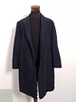 Abrigo René Lezard Abrigo tres cuartos azul lana Talla L - Miniatura 2
