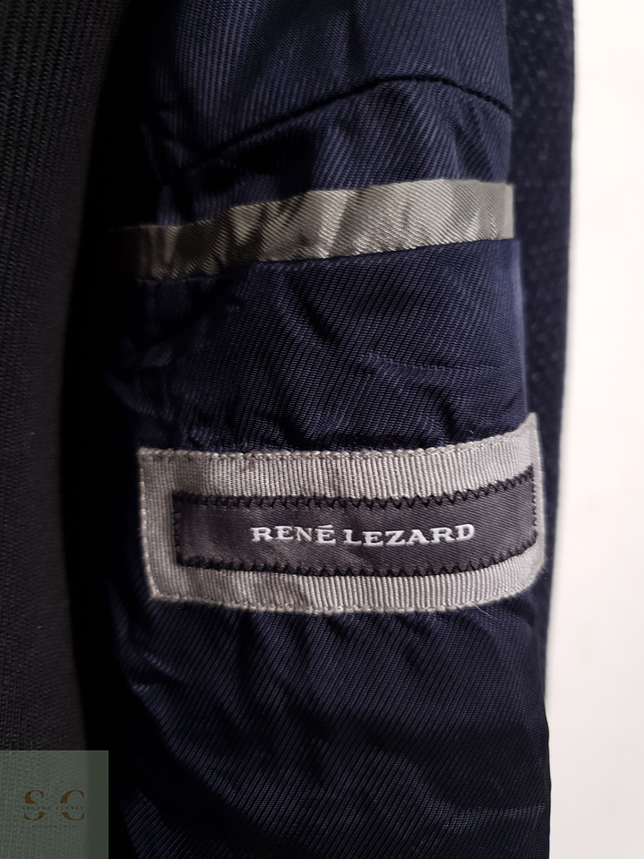 Abrigo René Lezard Abrigo tres cuartos azul lana Talla L 3