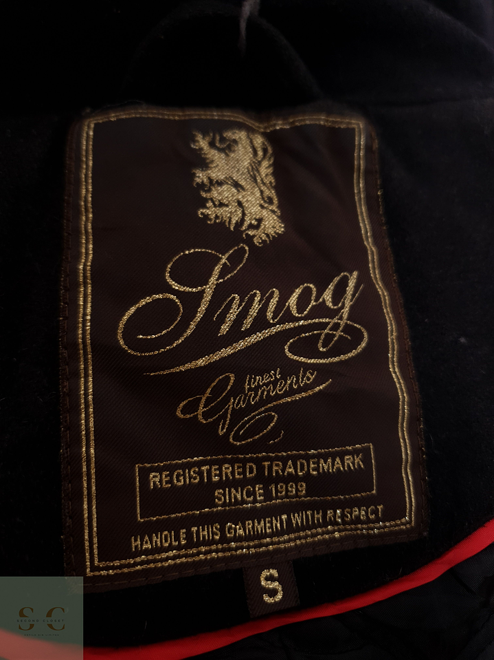 Abrigo Smog Marinero negro lana Talla SM 5