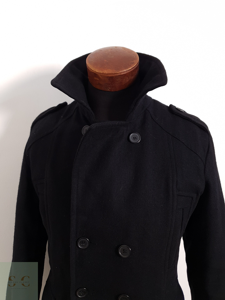 Abrigo Smog Marinero negro lana Talla SM 6