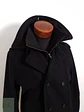 Abrigo H&M Marinero negro lana reciclada Lana reciclada Talla SM - Miniatura 2