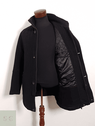 Abrigo Bugatti Chaquetón plomo oscuro lana Talla L