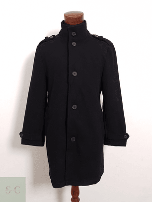 Abrigo hombre lana clasico Bexleys negro TALLA M