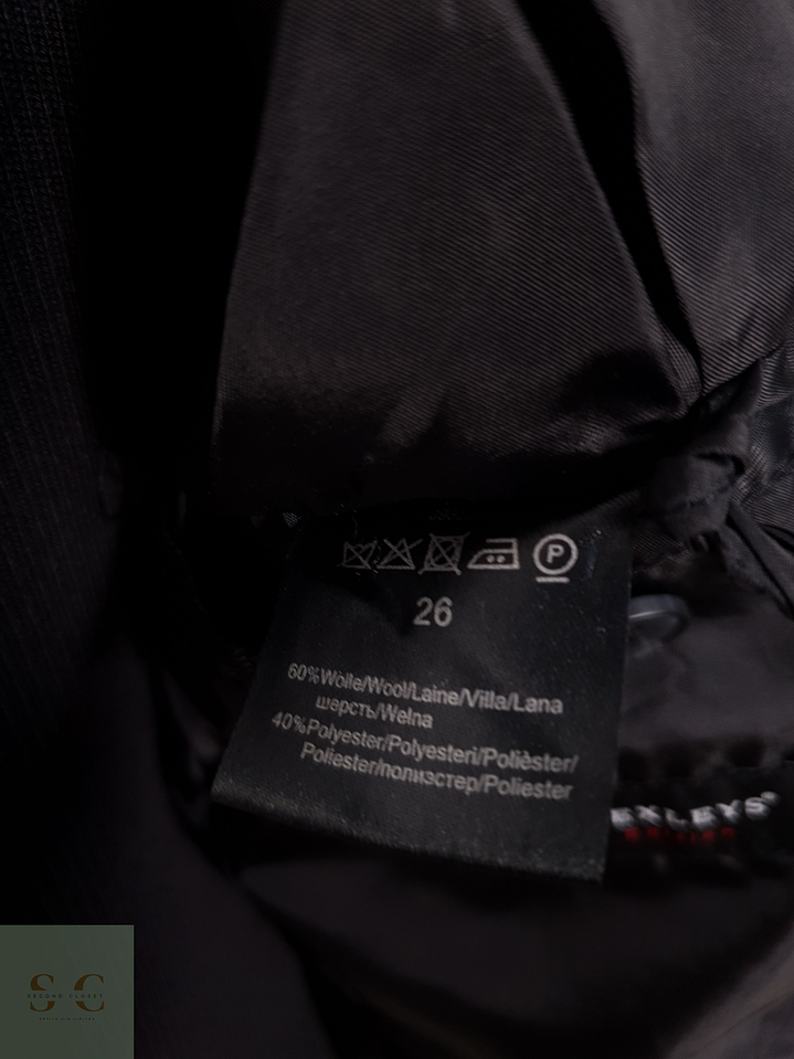 Abrigo Bexleys Abrigo negro recto lana Talla M 4