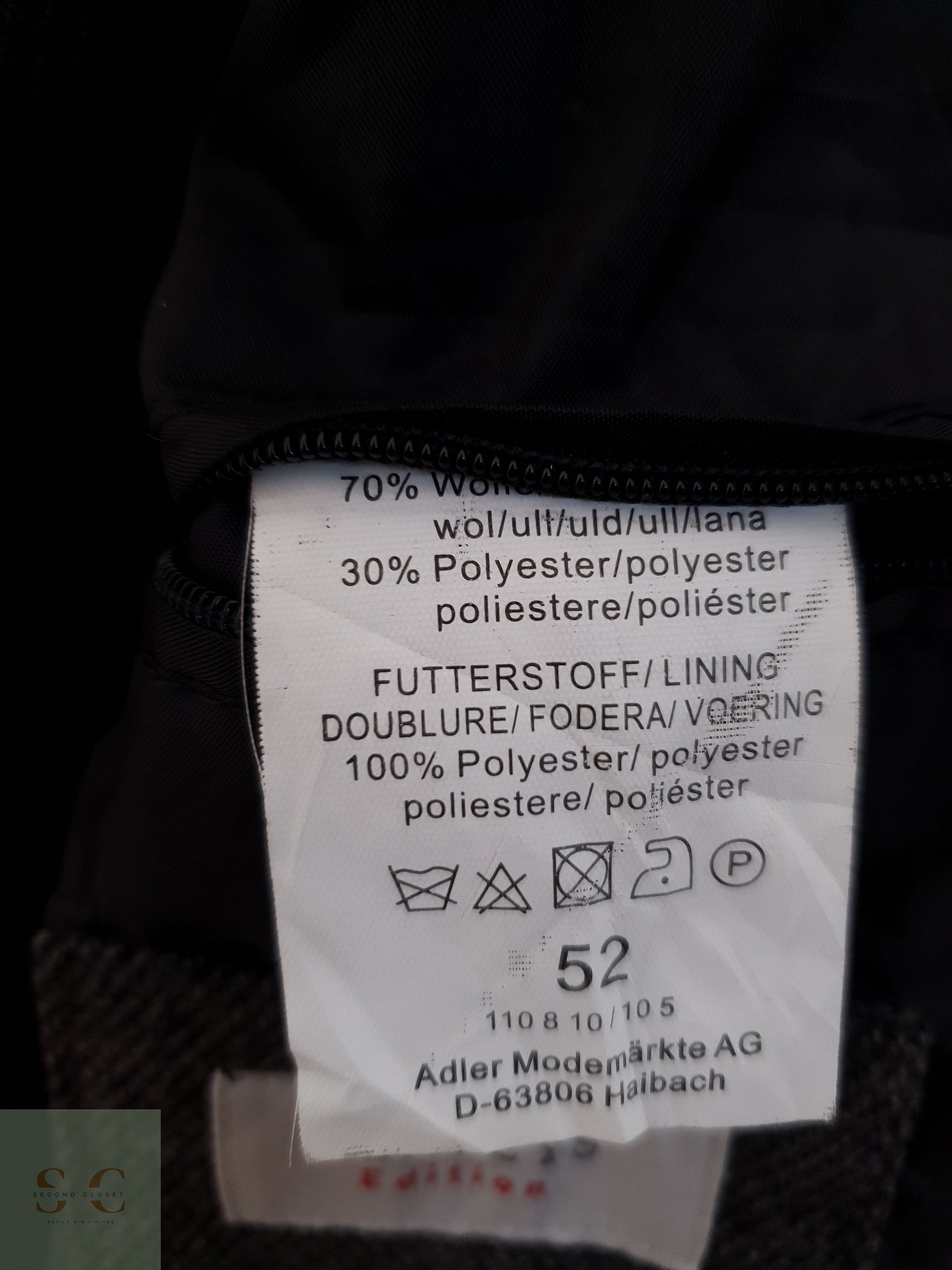 Abrigo Bexleys Abrigo espiga plomo clásico lana Talla XL 2