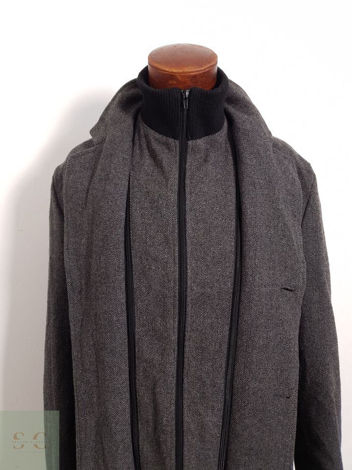 Abrigo Bexleys Abrigo espiga plomo clásico lana Talla XL 3