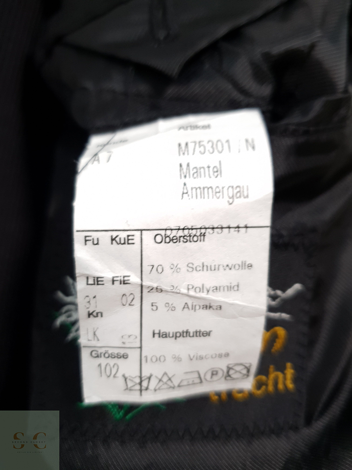 Abrigo Largo Loden Original Lana & Alpaca – Talla XL – Botones de Cuero 7