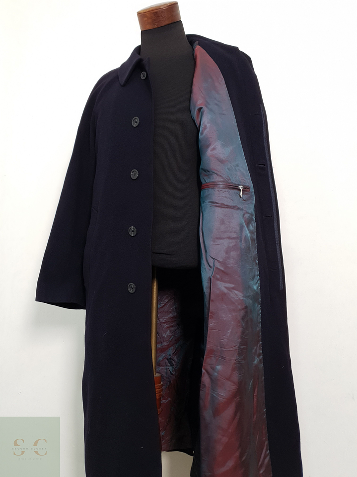 Abrigo Bugatti Cashmere Negro Largo Hombre Talla LXL 1