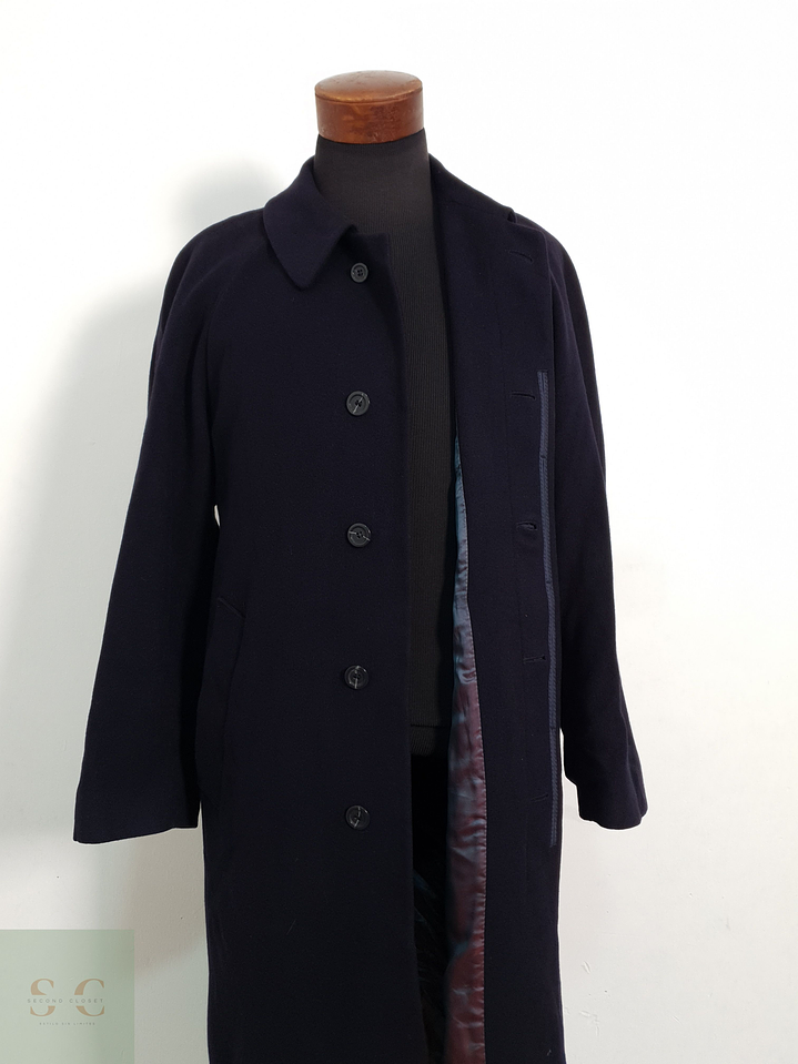 Abrigo Bugatti Cashmere Negro Largo Hombre Talla LXL 9