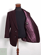 Blazer Vintage 100 lana virgen burdeos Talla LXL - Miniatura 1
