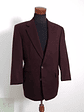Blazer Vintage 100 lana virgen burdeos Talla LXL - Miniatura 5