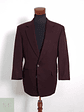 Blazer Vintage 100 lana virgen burdeos Talla LXL - Miniatura 7