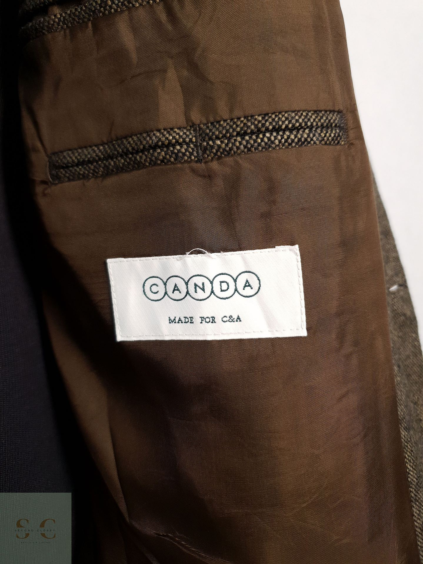Blazer Canda 100 lana café Talla XXL 6