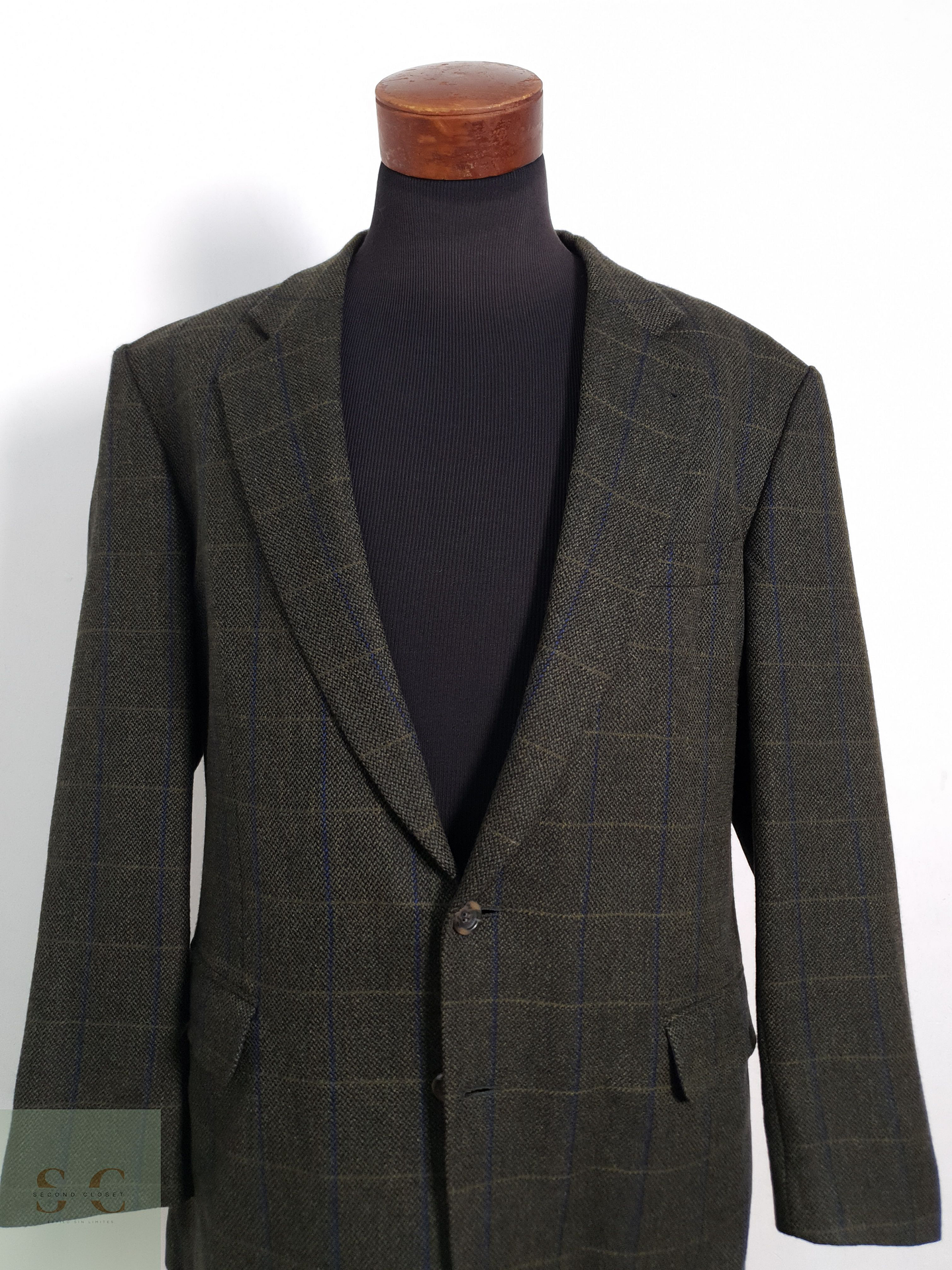Blazer Brokelmann 100 lana virgen verde ventana Talla XXL 4