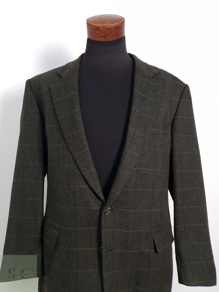 Blazer Brokelmann 100 lana virgen verde ventana Talla XXL 4
