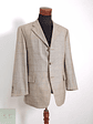 Blazer Vintage 100 lana virgen café ventana Talla ML - Miniatura 2