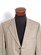 Blazer Vintage 100 lana virgen café ventana Talla ML - Miniatura 3