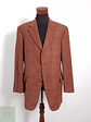 Blazer Pierre Laffite mezcla lana terracota ventana Talla XXL - Miniatura 2