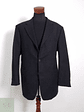 Blazer Vintage 100 lana virgen plomo oscuro liso Talla XXL - Miniatura 5