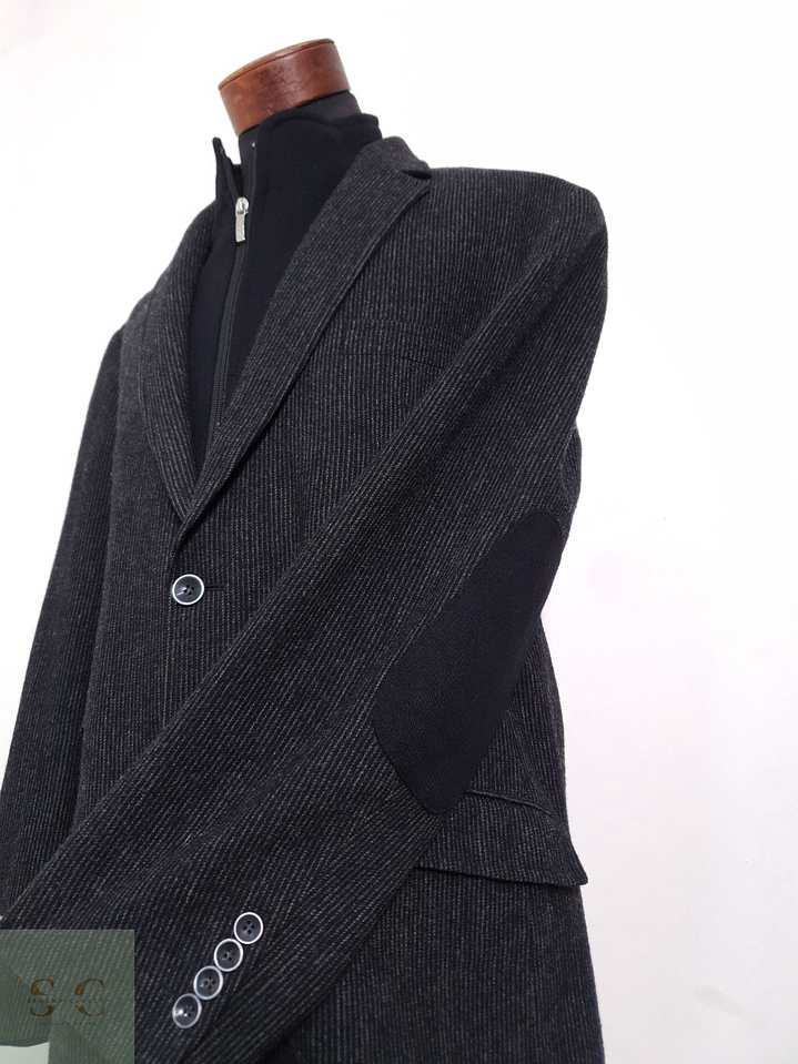 Blazer Mario Barutti 100 lana virgen plomo rayas Talla LXL 6