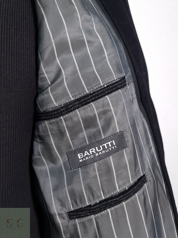 Blazer Mario Barutti 100 lana virgen plomo rayas Talla LXL 10