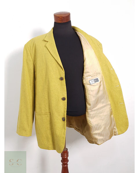 Blazer Phonix lana virgen y seda mostaza Talla XXXXL