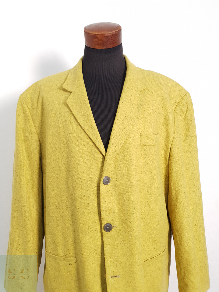 Blazer Phonix lana virgen y seda mostaza Talla XXXXL 5