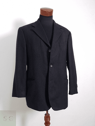 Blazer Citywear 100 lana virgen plomo liso Talla L