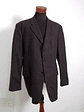 Blazer Fashion in Wool 75 lana 25 poliamida café liso Talla XXXL - Miniatura 4