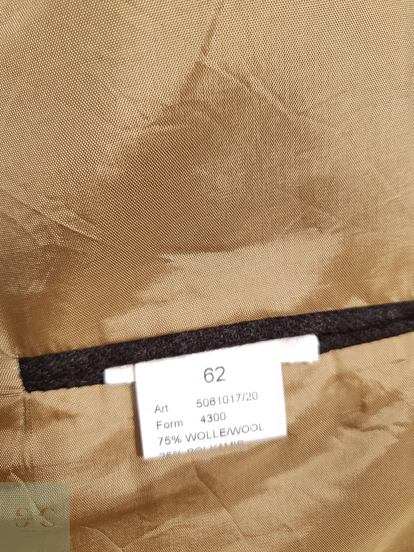 Blazer Fashion in Wool 75 lana 25 poliamida café liso Talla XXXL 7