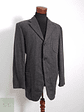 Blazer Botto Giuseppe & Figli 98 lana virgen 2 poliester gris liso Talla XL - Miniatura 3