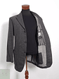 Blazer Botto Giuseppe & Figli 98 lana virgen 2 poliester gris liso Talla XL - Miniatura 1