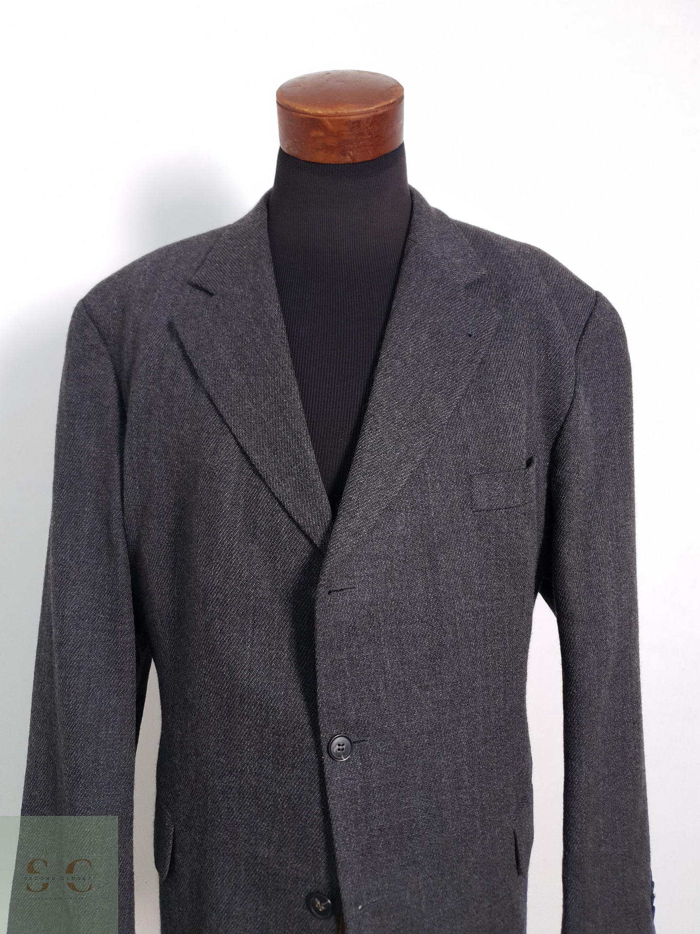 Blazer Roy Robson 100 lana virgen plomo lana densa Talla XXL 5