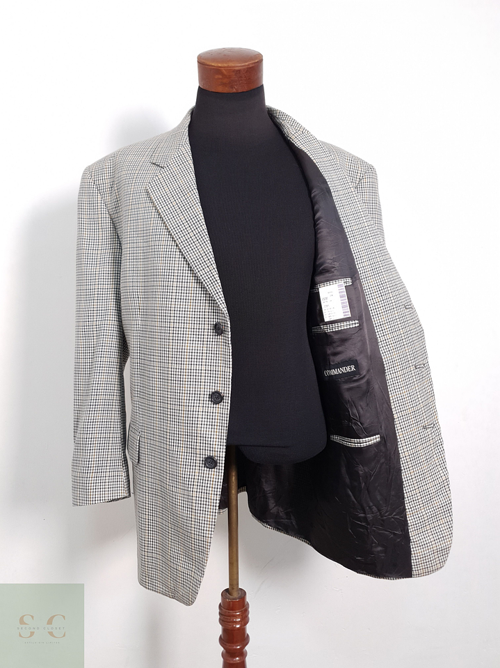 Blazer Commander 80 lana virgen 20 seda Talla XXL 1