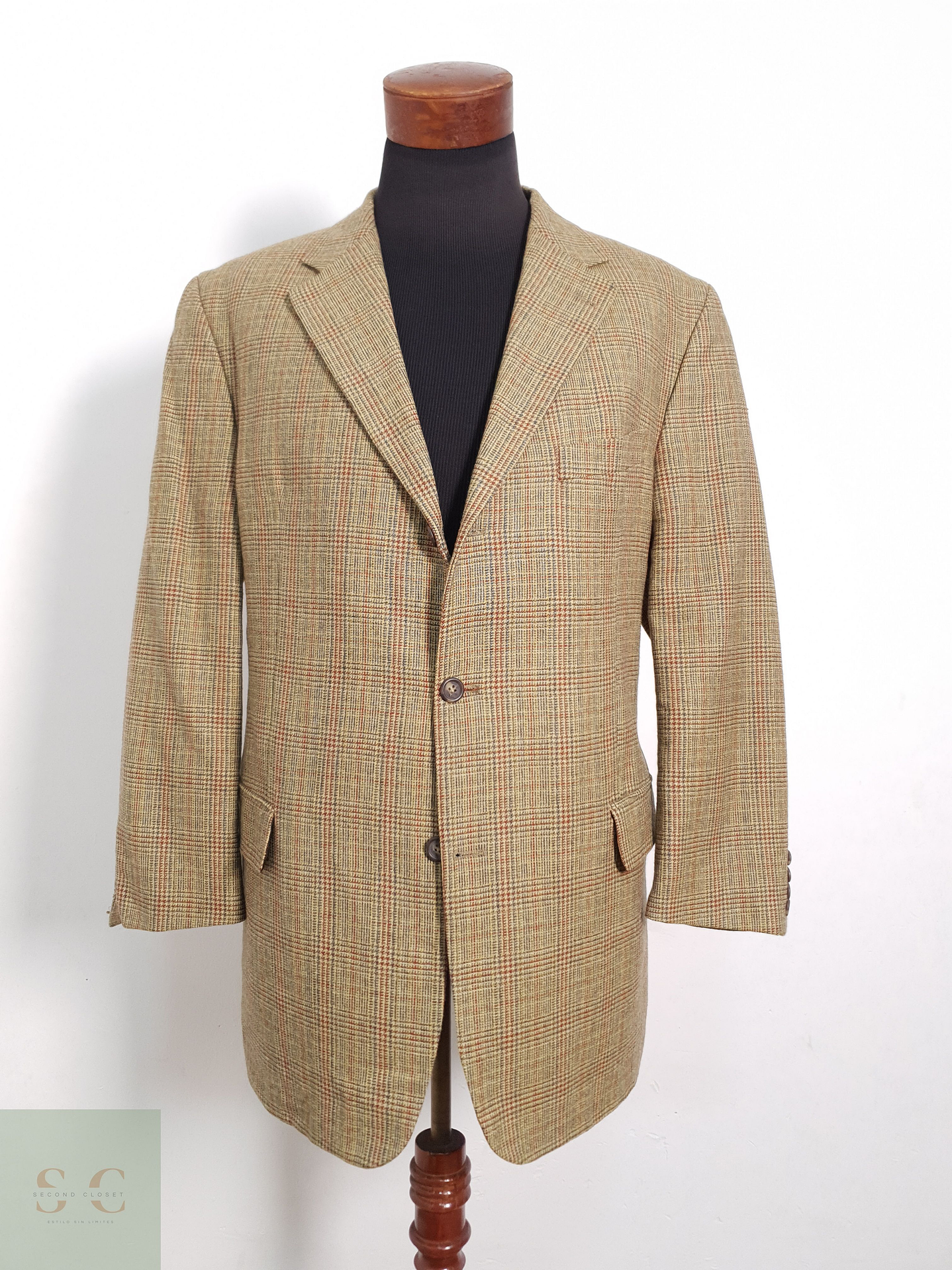 Blazer J Phillips – Calvino Vitale 100 lana virgen café Talla L 2