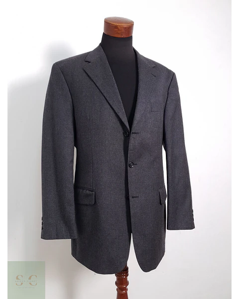 Blazer Franco Callegari 100 lana virgen plomo liso Talla XL