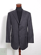 Blazer Franco Callegari 100 lana virgen plomo liso Talla XL - Miniatura 2