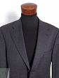 Blazer Franco Callegari 100 lana virgen plomo liso Talla XL - Miniatura 3