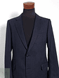 Blazer Excellent 100 lana virgen azul raya Talla M - Miniatura 4