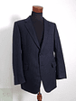 Blazer Excellent 100 lana virgen azul raya Talla M - Miniatura 5