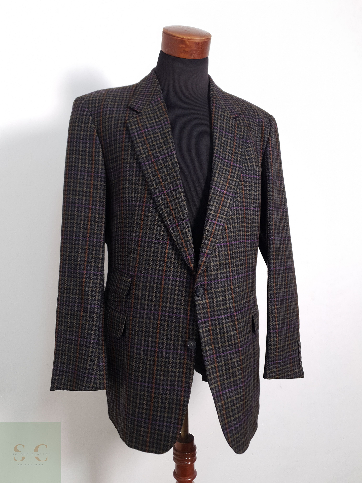 Blazer Sion Manner Mode – Harrisbury by Dressler 100 lana virgen Talla XL 2