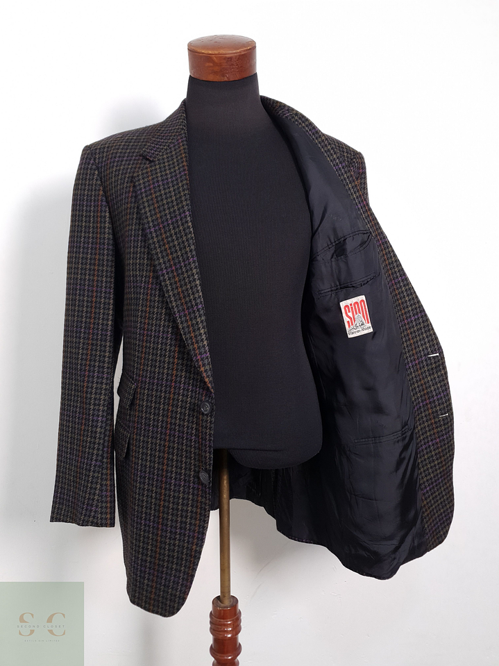 Blazer Sion Manner Mode – Harrisbury by Dressler 100 lana virgen Talla XL 5